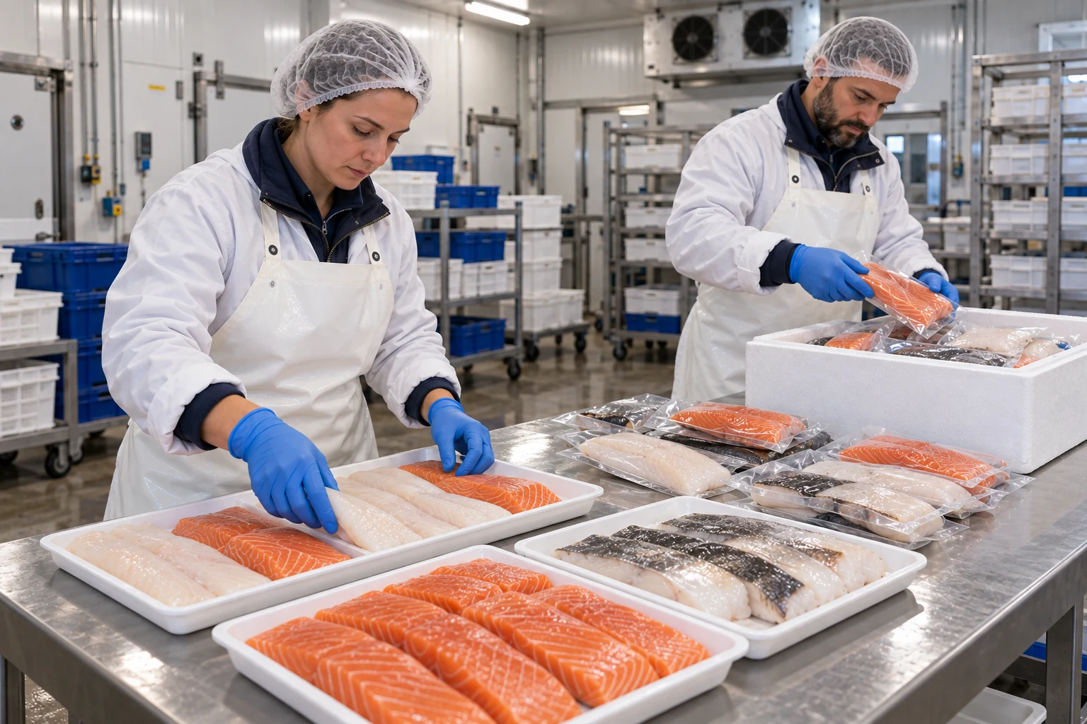 Préparation de filets de poisson pour les équipages de yachts
